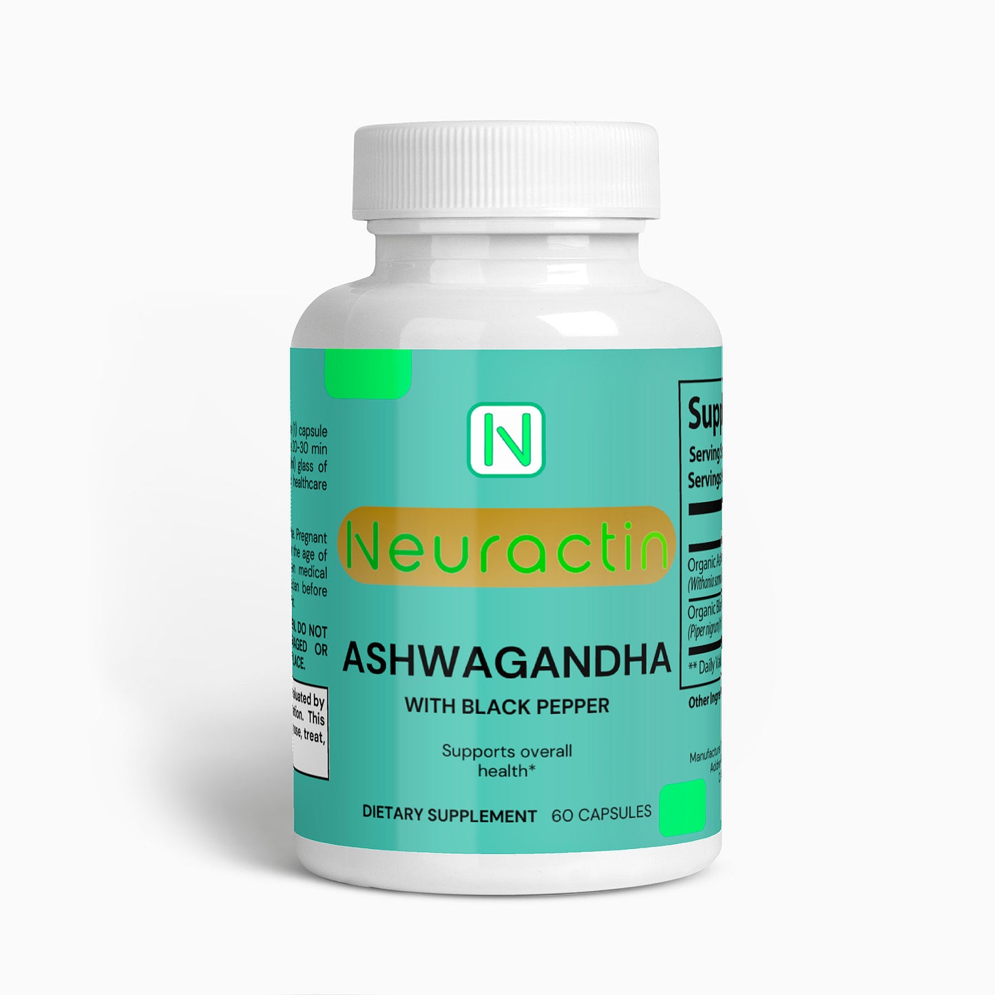 Ashwagandha 650mg - 100% natural - Neuractin