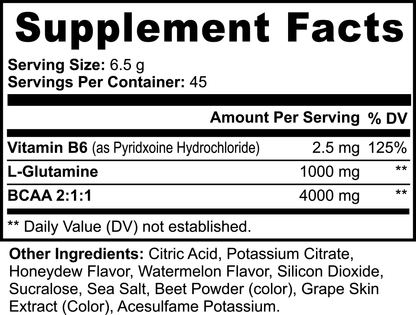 BCAA Post Workout Powder (Honeydew/Watermelon) - Neuractin