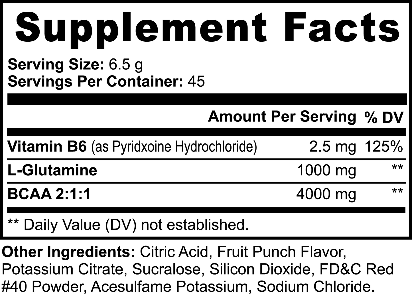 BCAA Shock Powder (Fruit Punch) - Neuractin