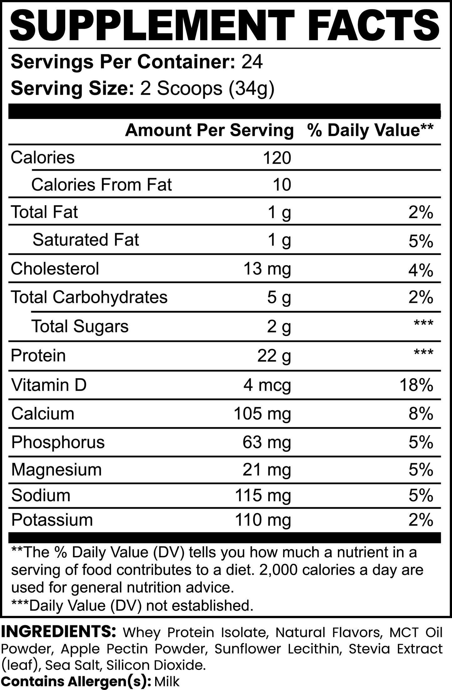 Advanced 100% Whey Protein Isolate (Vanilla) - Neuractin