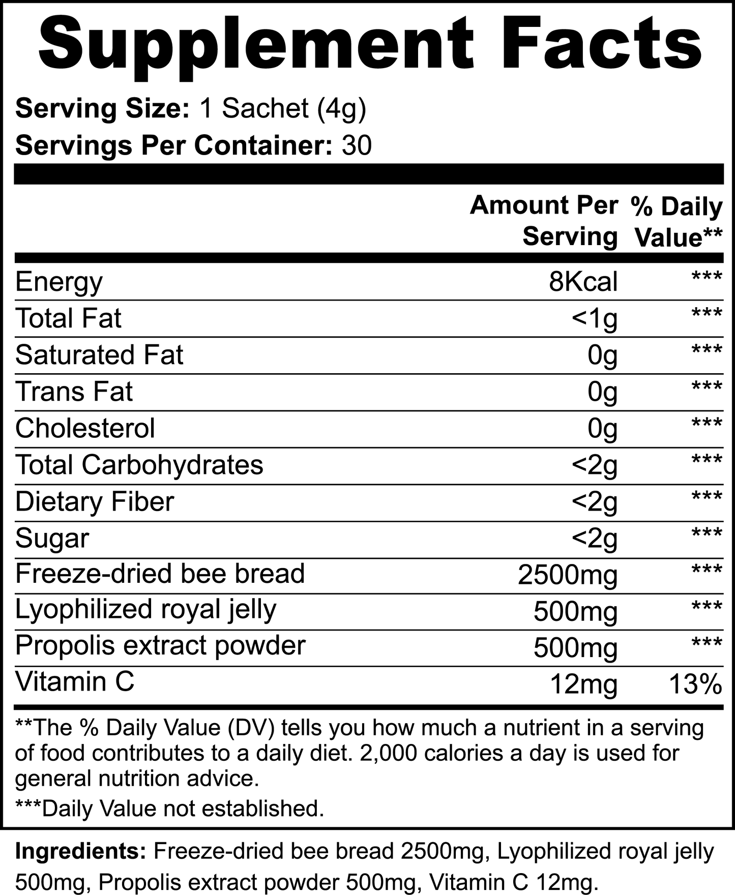 Bee Bread Powder - Neuractin